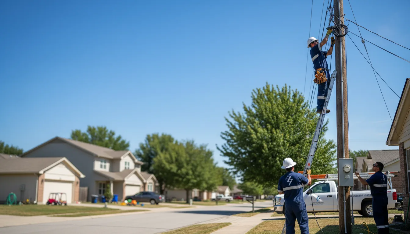 Residential electrician providing installation services in Haysville, KS
